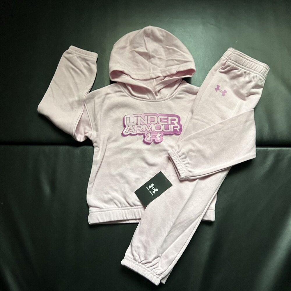 NWT Under Armour Gradient Hoodie & jogger Set Girls Size 5